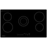 Brilcon 90cm 6-zone Black Glass Ceramic Electric Cooktop CER6E90
