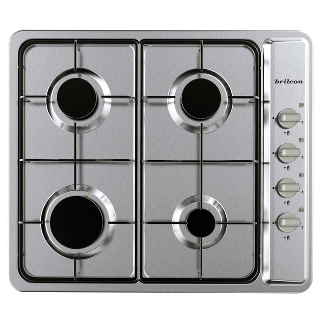 Brilcon 60cm 4 Burner Stainless Steel Gas Cooktop GAS-S60E