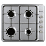 Brilcon 60cm 4 Burner Stainless Steel Gas Cooktop GAS-S60E