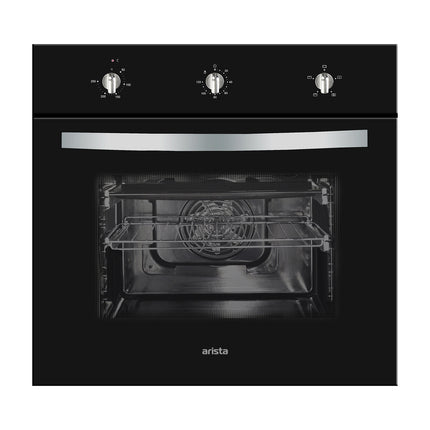 Arista 60cm Full Black Glass Mechnical Timer Built-in Oven OVMEC4GL