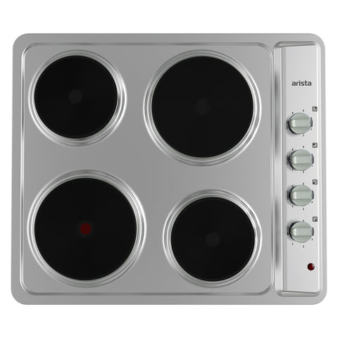 Arista 60cm Stainless Steel 4 Burner Hob Electric Cooktop HOB60SS2