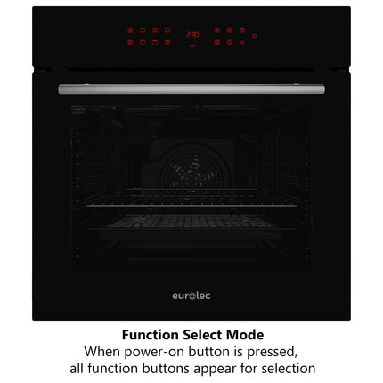 Eurolec 60cm Pyrolytic 13-Function Self Cleaning Built-in Oven OV-PY360