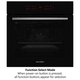 Eurolec 60cm Pyrolytic 13-Function Self Cleaning Built-in Oven OV-PY360