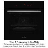 Eurolec 60cm Pyrolytic 13-Function Self Cleaning Built-in Oven OV-PY360