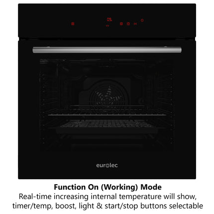 Eurolec 60cm Pyrolytic 13-Function Self Cleaning Built-in Oven OV-PY360