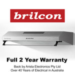 Brilcon 60cm Fixed Ducted & Recirculating S/Steel Rangehood RHDFX60