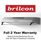 Brilcon 60cm Fixed Ducted & Recirculating S/Steel Rangehood RHDFX60