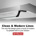 Brilcon 90cm Fixed Ducted & Recirculating S/Steel Rangehood RHD-FX90