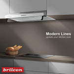 Brilcon 90cm Fixed Ducted & Recirculating S/Steel Rangehood RHD-FX90
