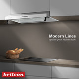 Brilcon 90cm Fixed Ducted & Recirculating S/Steel Rangehood RHD-FX90