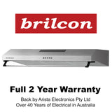 Brilcon 90cm Fixed Ducted & Recirculating S/Steel Rangehood RHD-FX90