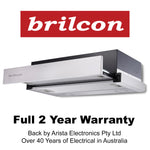Brilcon 60cm Slideout Recirculating & Ducted S/Steel Rangehood RHDRC60