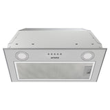 Arista 52cm Undermount Built-in Stainless Steel Rangehood RHDBT52S