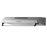 Arista 60cm Fixed Ducted & Recirculating S/Steel Rangehood RHDFX60S