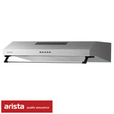 Arista 60cm Fixed Ducted & Recirculating S/Steel Rangehood RHDFX60S
