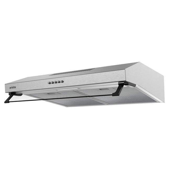 Arista 60cm Fixed Ducted & Recirculating S/Steel Rangehood RHDFX60S