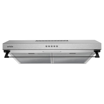 Arista 60cm Fixed Ducted & Recirculating S/Steel Rangehood RHDFX60S