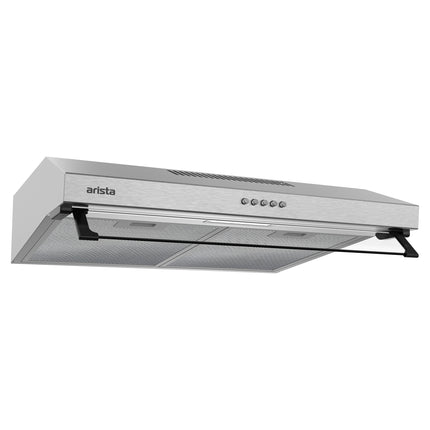 Arista 60cm Fixed Ducted & Recirculating S/Steel Rangehood RHDFX60S