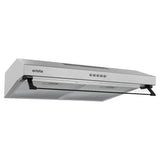 Arista 60cm Fixed Ducted & Recirculating S/Steel Rangehood RHDFX60S