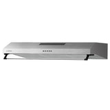 Arista 90cm Fixed Ducted & Recirculating S/Steel Rangehood RHDFX90S