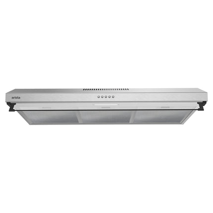 Arista 90cm Fixed Ducted & Recirculating S/Steel Rangehood RHDFX90S