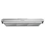 Arista 90cm Fixed Ducted & Recirculating S/Steel Rangehood RHDFX90S