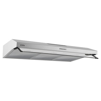 Arista 90cm Fixed Ducted & Recirculating S/Steel Rangehood RHDFX90S