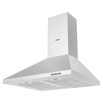 Arista 60cm Pyramid Canopy Stainless Steel Chimney Rangehood RHDPY60S