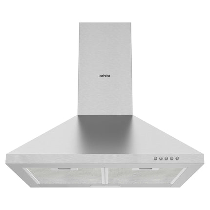 Arista 60cm Pyramid Canopy Stainless Steel Chimney Rangehood RHDPY60S