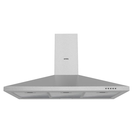 Arista 90cm Pyramid Canopy Stainless Steel Chimney Rangehood RHDPY90S