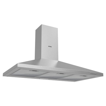Arista 90cm Pyramid Canopy Stainless Steel Chimney Rangehood RHDPY90S