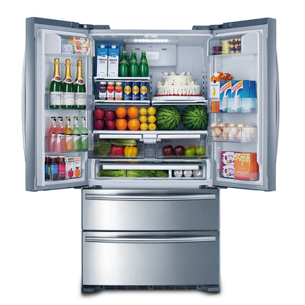 Brilcon 600L French Door Frost Free Stainless Steel Fridge FDR-635