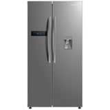 Brilcon 585L Side by Side S/Steel with Water Dispenser Fridge SBS-584WD
