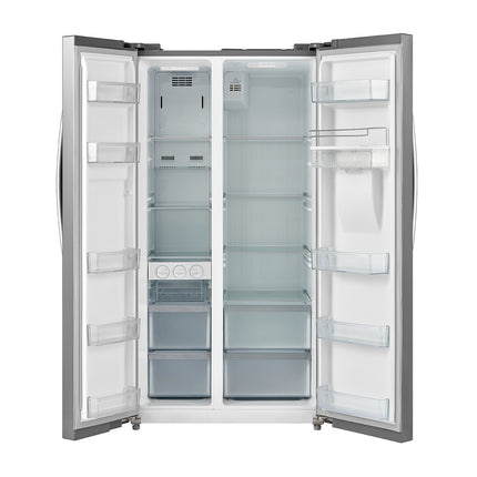 Brilcon 585L Side by Side S/Steel with Water Dispenser Fridge SBS-584WD