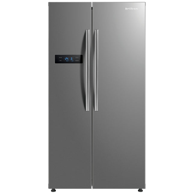 Brilcon 585L Side by Side Frost Free Stainlesss Steel Fridge SBS-584